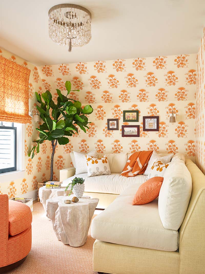 SLC Interior -orange sitting room