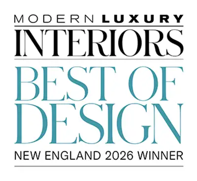 Modern Luxury Best of Design New England, 2026 winner, logo